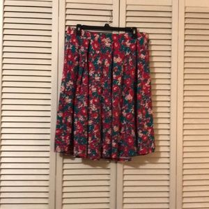 Teal and Pink Madison Skirt, XL